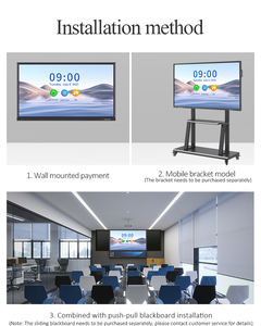 Tablero inteligente de <span class=keywords><strong>TV</strong></span> táctil, tablero de oficina interactivo de 65 pulgadas, pizarra blanca inteligente infrarroja inteligente, máquina todo en uno para conferencias - Product Image 6