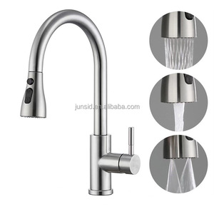 Rubinetto da <span class=keywords><strong>Cucina</strong></span> in Nichel Spazzolato di Alta Qualità con Spruzzatore, Miscelatore Monocomando Estraibile in Acciaio Inox - Product Image 1