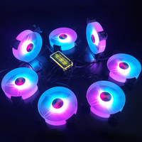 Aigo — ventilateur refroidisseur, avec contrôleur de châssis d'ordinateur, radiateur silencieux de jeu, 120mm, 6 broches, RGB
