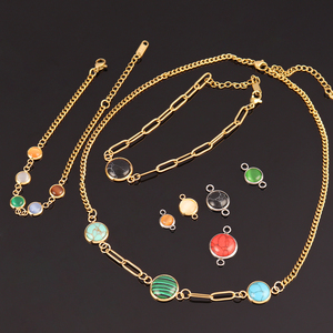 Phát hiện đồ trang sức thép không gỉ Vòng đeo tay mặt dây chuyền bezel Cabochon căn cứ thiết lập đồ trang sức làm thành phần DIY phong cách cho Charms - Product Image 6