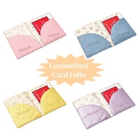 Sac de rangement en cuir végétalien PU personnalisé OEM avec doublure florale pour cartes de Mahjong, pochettes pour cartes de Mahjong, cadeau de Mahjong