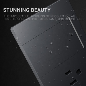 Interruttore e Presa Sudamericani dal Design Moderno e Sottile, Interruttore a Parete Elettrico a 1 Via o 2 Vie con Presa a <span class=keywords><strong>3</strong></span> Pin - Product Image 3