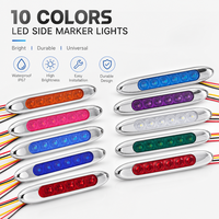 Nouvelle lampe de position arrière à LED 12V Leadway pour remorque/véhicule, rouge/blanc/ambre, pour camion/remorque, indicateur de dégagement IP67