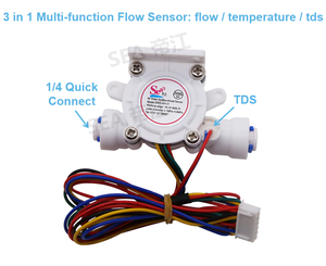 Sensor de Flujo de Agua Líquida DIJIANG MH-01 de Grado Alimenticio POM, 0.3-6L/min, Multifunción, Detección de Flujo, Temperatura y TDS - Product Image 5