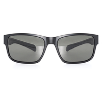 Lunettes de soleil polarisées style classique, monture noire TR90 légère, logo personnalisé, verres PC UV400, unisexe, pour la pêche et la conduite