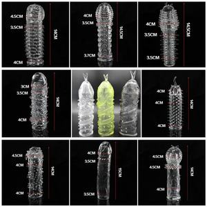 Populaire adulte Réutilisable Intime agrandissement du pénis préservatif grands préservatifs esprit draggon silicone Sex Toys préservatif pour hommes - Product Image 6