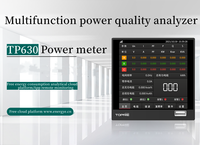 Compteur de puissance numérique multifonctionnel sans fil 4G MQTT avec écran LCD 96*96mm, analyse de tension, de courant et d'harmoniques, service OEM