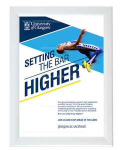 Factory Indoor Aluminum Material Poster Frame A1/A2/A3/A4 Snap Open Poster Frame Wall Mounted <strong>Photo</strong> Frame - Product Image 1