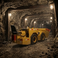 ZLINKTRIC Chargeur minier souterrain électrique à batterie LHD de 1,5 / 2 / 3 tonnes, zéro émission, pour le transport de roches