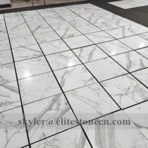 Baldosas de Mármol Calacatta <span class=keywords><strong>Oliva</strong></span> Pulido 24x24, Baldosas de Piedra Natural para Paredes y Pisos de Baños - Product Image 5