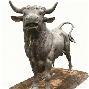 Бронзовые скульптуры животных и статуи быков в натуральную величину, изготовленные на заказ, с темами любви и музыки, для использования в саду - Product Image 5