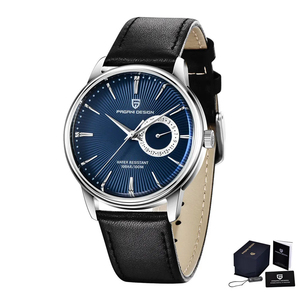 Montre-bracelet à quartz de luxe Pagani Design PD-1654 1654, bracelet en cuir, étanche, pour homme, Reloj Hombre, avec boîte - Product Image 1