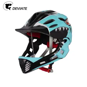 2024 Kids Full Face Motorcycle Bike Helmets Fashion Boys Girls Child Downhill Off-Road Racing Bicycle Helmet