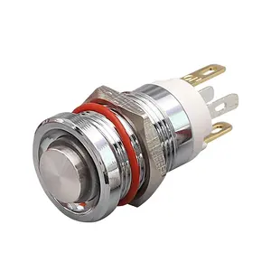 12mm IP67 Head Bright and Nice LED High Current 7A push button high power push button switch