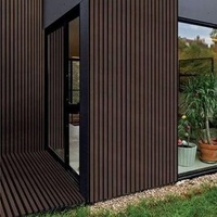 Revêtement Mural Canelé 219*26 MM pour Extérieur, Panneaux de Grande Qualité Résistants aux UV pour Bâtiment