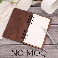 Carpeta de Documentos Económica con Separadores de Madera A6, Marca Hongbo, Modelo HB-WUS8Q, Origen ZHEJIANG, Anillas Doradas/Negras, Superventas