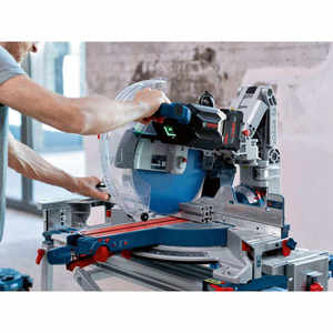 Scie à onglets radiale sans fil Bosch GCM 18V-305 GDC BITURBO pour bois et aluminium - Product Image 2