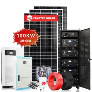 100kw 150kw sistema di energia solare batteria solare completo sistema di casa