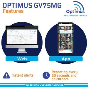 Rastreador GPS Impermeable Optimus GV75MG con Tarjeta SIM 3G/4G para Autos, Motocicletas, Barcos, Maquinaria y Activos - Product Image 4
