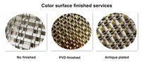 Grilles décoratives modernes en métal tressé ondulé, sur mesure, pour cloisons intérieures, séparateurs de pièce et inserts de portes d'armoires