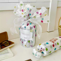 Papier de soie recyclé imprimé coloré 17 g/m² 70*50 cm, idéal pour l'emballage de cadeaux, de vêtements et de fleurs