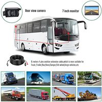 Moniteur LCD TFT HD 7 pouces avec options 800*480/1024*600 IPS AHD720/1080P Aide à l'inversion de voiture avec surveillance de la vue arrière