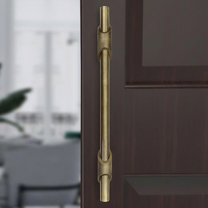 Poignée de barre en laiton contemporaine pour porte d'armoire, design durable, utilisation à domicile ou au bureau - Product Image 4