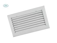 Grille de retour d'air carrée en aluminium de haute qualité, flexible, économe en énergie et décorative pour systèmes CVC, idéale pour hôpitaux, gymnases et salles.