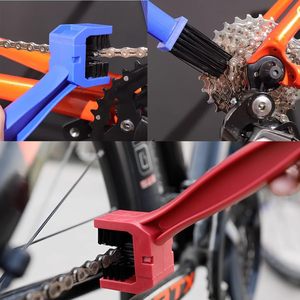 Premium 5PCs Set Herramientas de limpieza de cadena de bicicleta Cepillo de bielas de cadena de bicicleta Cepillo limpiador de lavadora de motocicleta para bicicleta óptima - Product Image 2