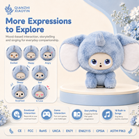Peluche de Elefante con IA, Orejas Caídas, Cuerno Único, 3 Modelos de IA, ChatGPT, WiFi 2.4G, Más de 50 Idiomas, Memoria de Larga Duración, para Mayores de 5 Años, Unisex