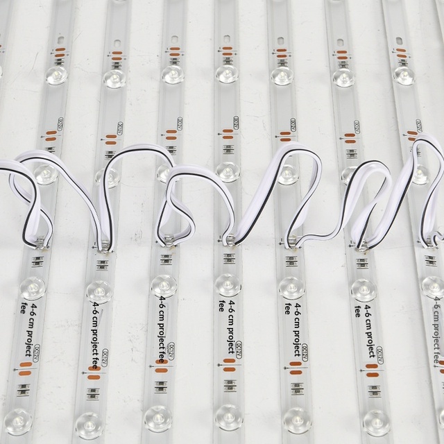 12V LED3030 Diffuse Reflection Bar Lights for Advertising Light Boxes Roller Blinds ABS Material IP20 Rated 50000 Hours Lifespan