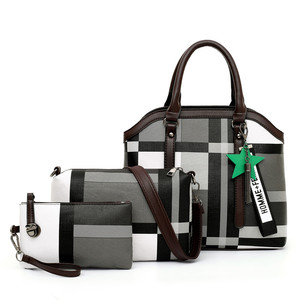 Nouveau pas cher pu en cuir sac à main suspendu <span class=keywords><strong>dessin</strong></span> animé fourrure rayure impression sac fourre-tout pour femmes mode dames sacs à main - Product Image 2