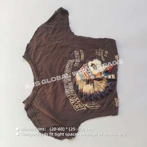 Trapos de Limpieza de Algodón Industrial Estampados de Colores Variados, Trapos de Camiseta Impresos para Limpieza - Product Image 3