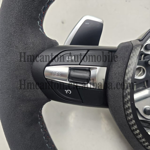 Volant de direction en Alcantara rouge de qualité supérieure, très demandé, pour BMW Série 5 F30 F10 F32 F90 F80 F82 F87 - Product Image 6