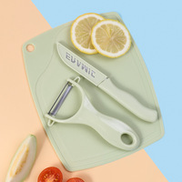 Keramisch Fruit Meloen Schaafmachine Peeling Messenset Roestvrij Staal Multifunctionele Pp Snijplank Voor Thuisgebruik Van Studenten