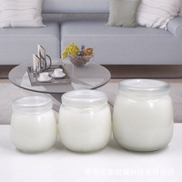 Mini bocaux en verre de yaourt de 7oz avec couvercles en liège bocaux à pudding en verre récipients en verre avec couvercles pot Mason faveurs de mariage pot de miel