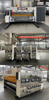 Machine d'impression flexographique rotative à 2 couleurs entièrement automatique économique 1424 pour boîtes en carton ondulé