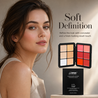 Palette de correcteur crème 12 couleurs, haute pigmentation, 2 en 1, blush pour le visage et les joues, kit de maquillage professionnel