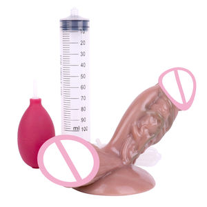 FAAK <span class=keywords><strong>Pénis</strong></span> éjaculateur épais en silicone réaliste avec ventouse, pour éjaculation et jet de liquide, pour femmes et hommes - Product Image 2