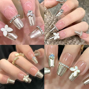 Nouvelles décorations pour ongles DIY, accessoires de décoration pour ongles en métal 3D, autocollants pour ongles en forme de papillon, matériel DIY, décorations pour ongles en forme de coquillages - Product Image 4