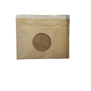 Bolsas de correo acolchadas de papel Kraft con burbujas decorativas de panal impresas coloridas personalizadas para ropa