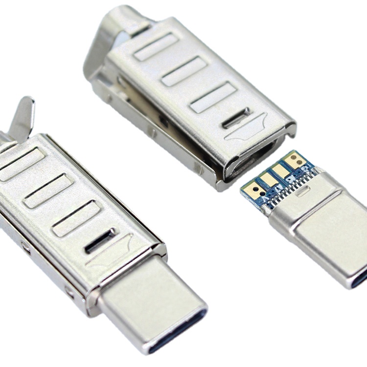 Металлическая крышка разъема Usb для пайки A 3,1 Usb-c 4 P 4-контактный сварочный 4-контактный позолоченный 2,0 Type-c Мужской «сделай сам» Тип Usb C разъем корпус