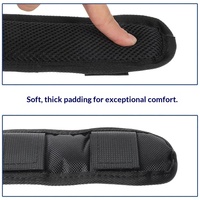 Housse de bandoulière en nylon amovible et rembourrée avec bande réfléchissante, sacoche d'ordinateur portable portable à bandoulière unique, respirante et décompressionnelle