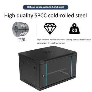 Armoire réseau verticale sur pied en acier SPCC de haute qualité <span class=keywords><strong>19</strong></span> <span class=keywords><strong>pouces</strong></span>, <span class=keywords><strong>coffret</strong></span> de distribution pour serveur <span class=keywords><strong>9U</strong></span> - Product Image 1