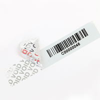 Étiquettes de sécurité personnalisées en PET, autocollants argentés anti-effraction, auto-adhésifs pour emballages, boîtes, cartons, palettes