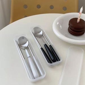 Juego de Cubiertos Portátiles de Acero Inoxidable para Camping, Estuche para Cubiertos, Cuchara y Palillos para Estudiantes, 2 Piezas - Product Image 5