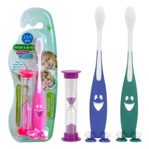 Juego <span class=keywords><strong>de</strong></span> cepillos <span class=keywords><strong>de</strong></span> dientes <span class=keywords><strong>de</strong></span> lujo para niños con juguetes atractivos Cerdas <span class=keywords><strong>de</strong></span> nailon Mango <span class=keywords><strong>de</strong></span> plástico Animal impreso para niños - Product Image 3