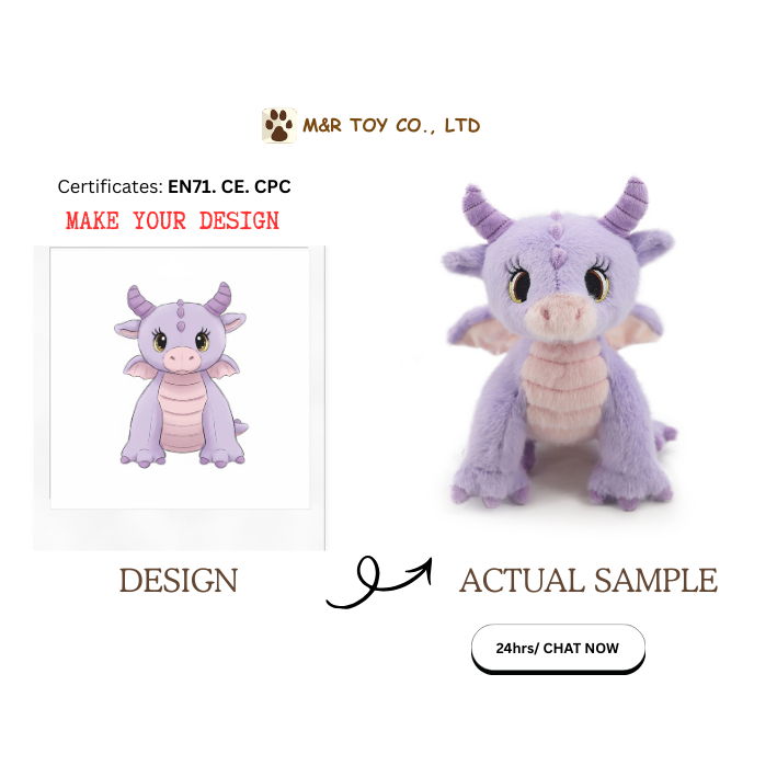 かわいくて安全な紫ドラゴンぬいぐるみ、ギフトに最適-Alibaba.com