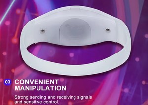 Bracelet LED personnalisable à distance avec batterie rechargeable pour les fêtes, les concerts et les événements en plein air - Product Image 4