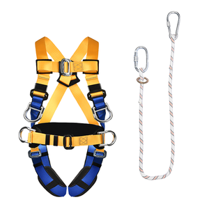 Harnais complet en polyester et ceinture de sécurité certifiés ANSI pour le travail en hauteur pour <span class=keywords><strong>la</strong></span> construction et l'escalade de tours - Product Image 5